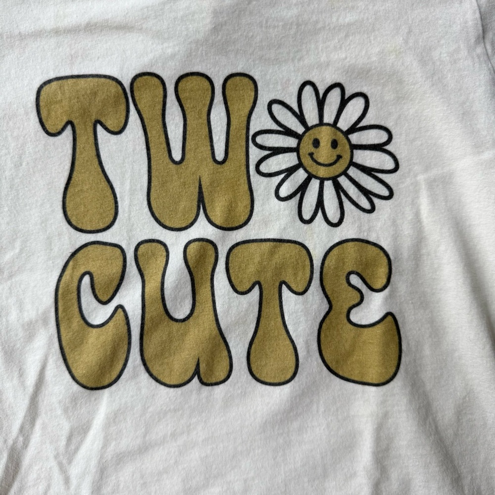 Two Cute Toddler Birthday Tshirt - Picture 2 of 4
